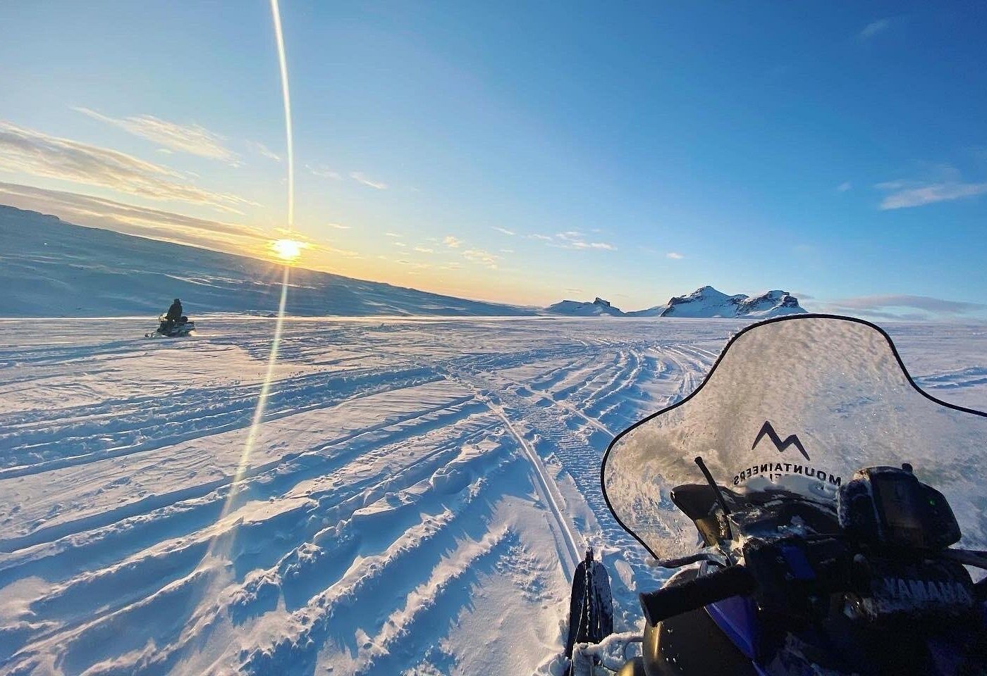 Snowmobiling from Gullfoss tour photo