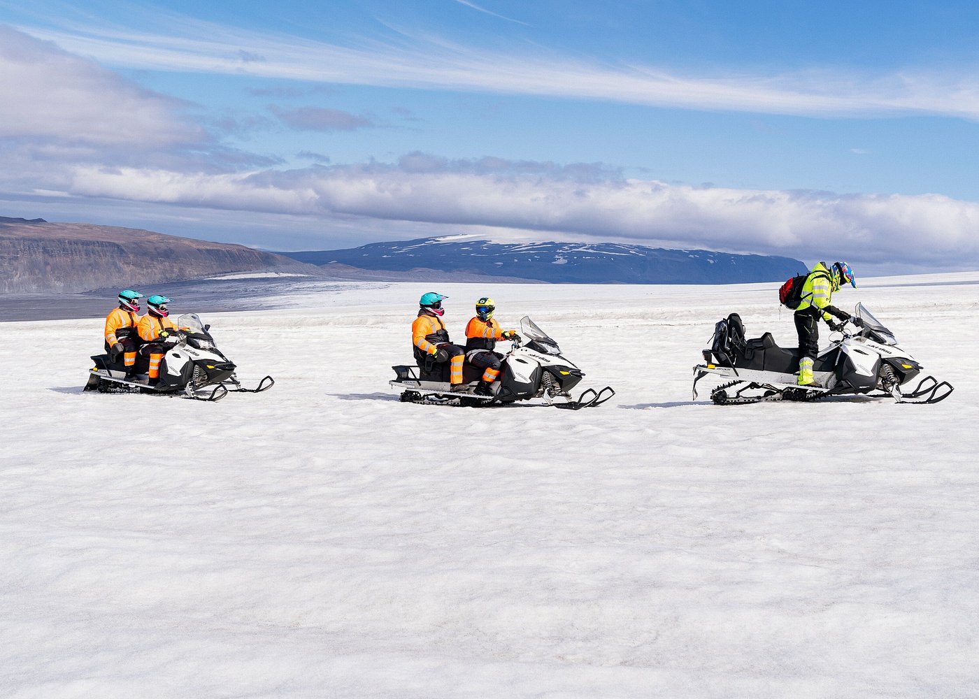 Snowmobiling and ice tunnel tour photo