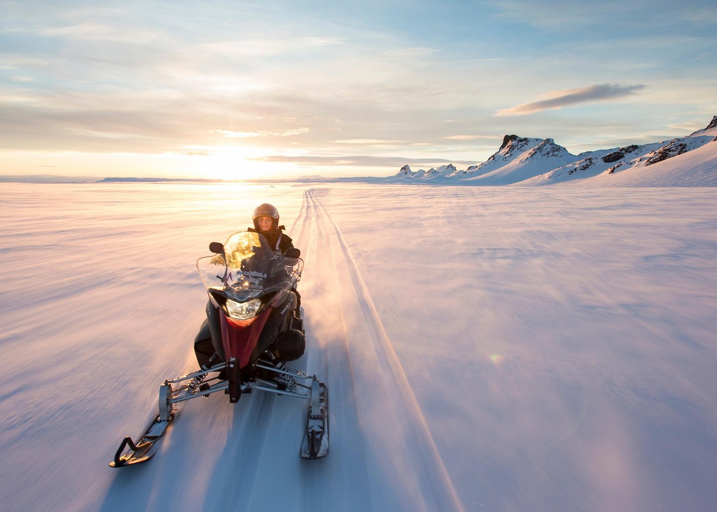Snowmobiling and Secret Lagoon tour photo